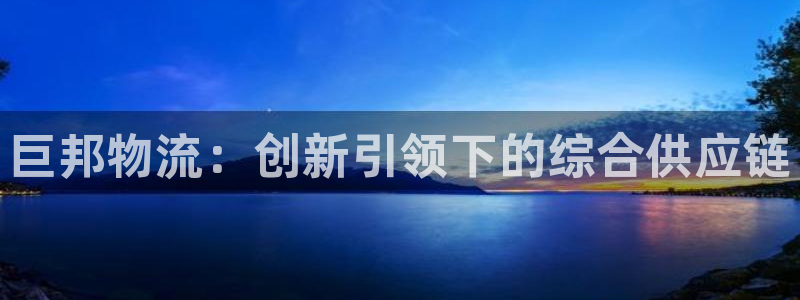 旺财28官网下载链接：巨邦物流：创新引领下的综合供应链